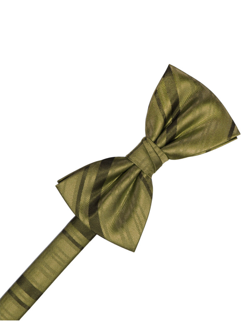 Fern Striped Satin Formal Bow Tie