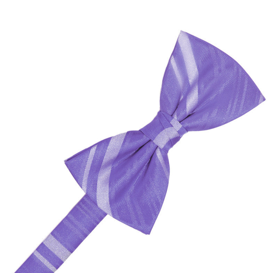 Freesia Striped Satin Formal Bow Tie