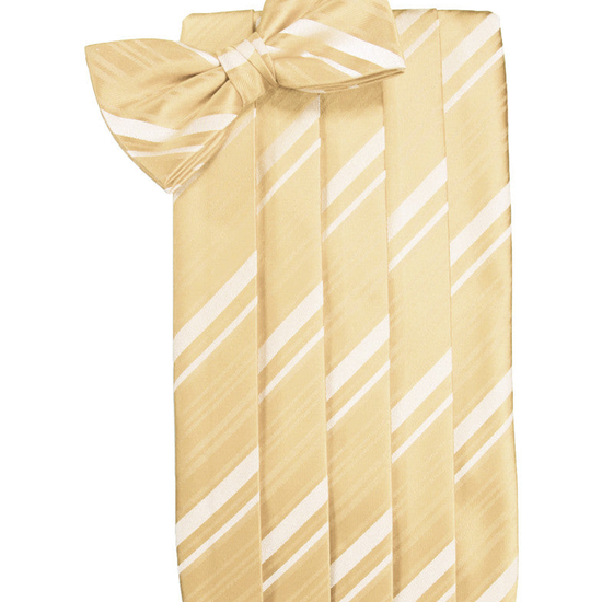 Harvest Maize Striped Satin Cummerbund Set