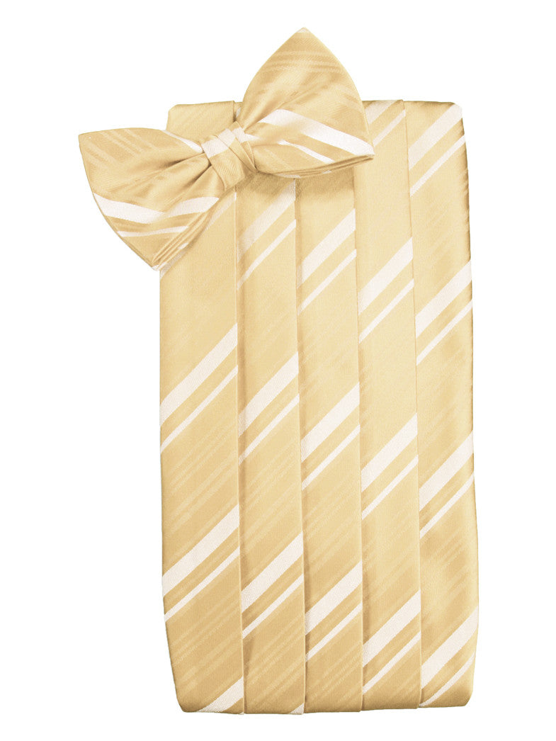 Harvest Maize Striped Satin Cummerbund Set