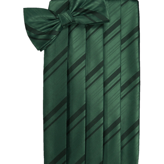 Holly Striped Satin Cummerbund Set