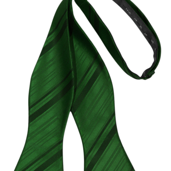 Hunter Striped Satin Self-Tie Formal Bow Tie