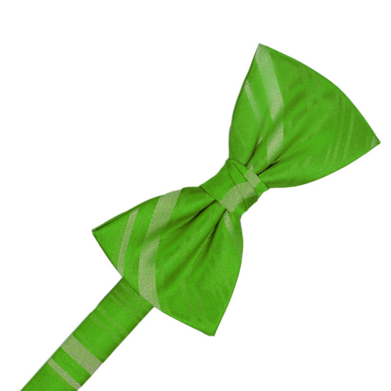 Kelly Striped Satin Formal Bow Tie