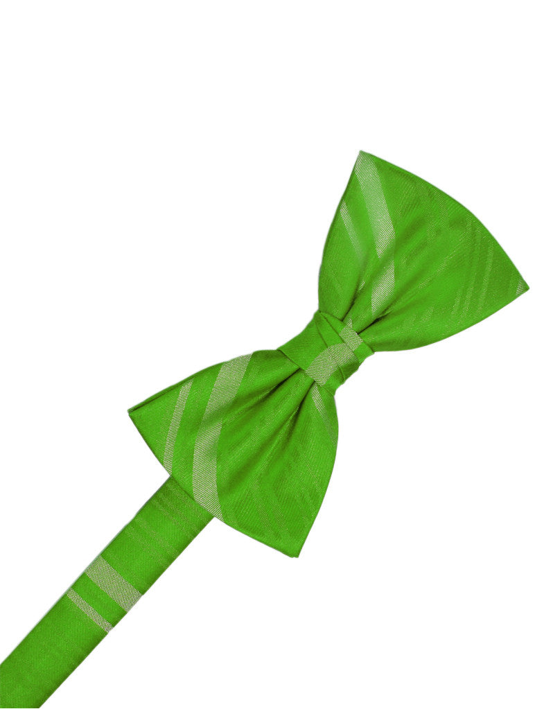 Kelly Striped Satin Formal Bow Tie