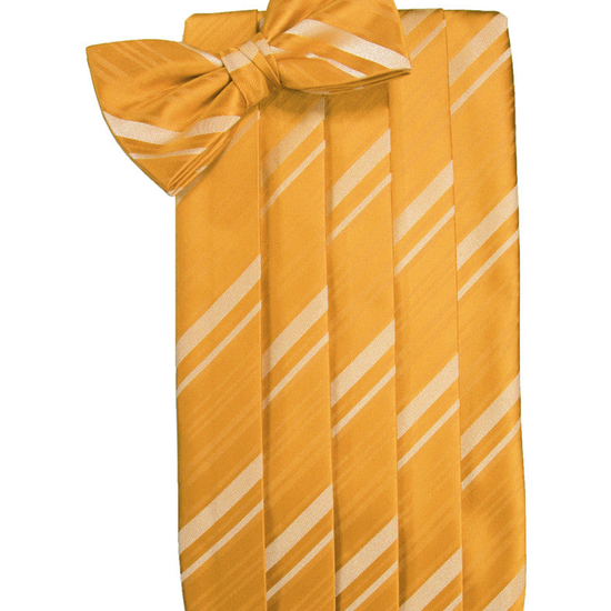 Mandarin Striped Satin Cummerbund Set