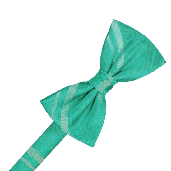 Mermaid Striped Satin Formal Bow Tie