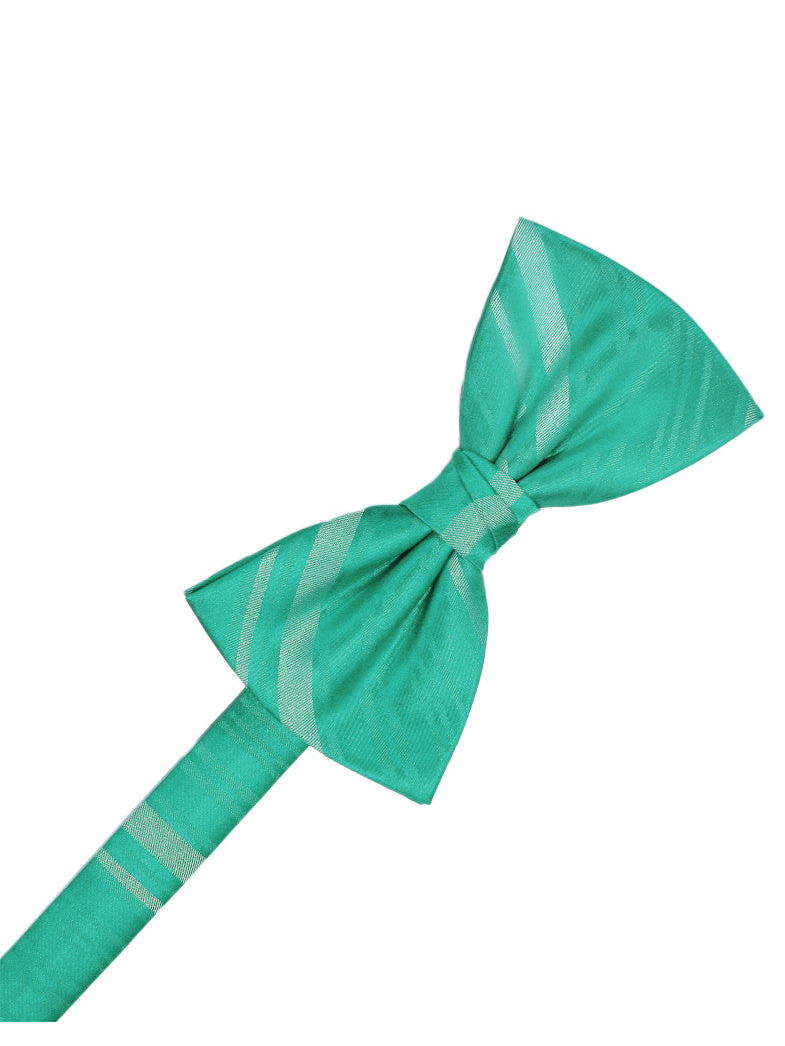 Mermaid Striped Satin Formal Bow Tie