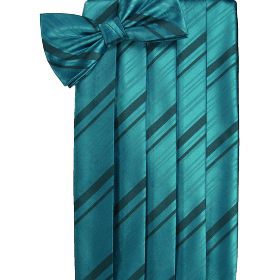 Oasis Striped Satin Cummerbund Set