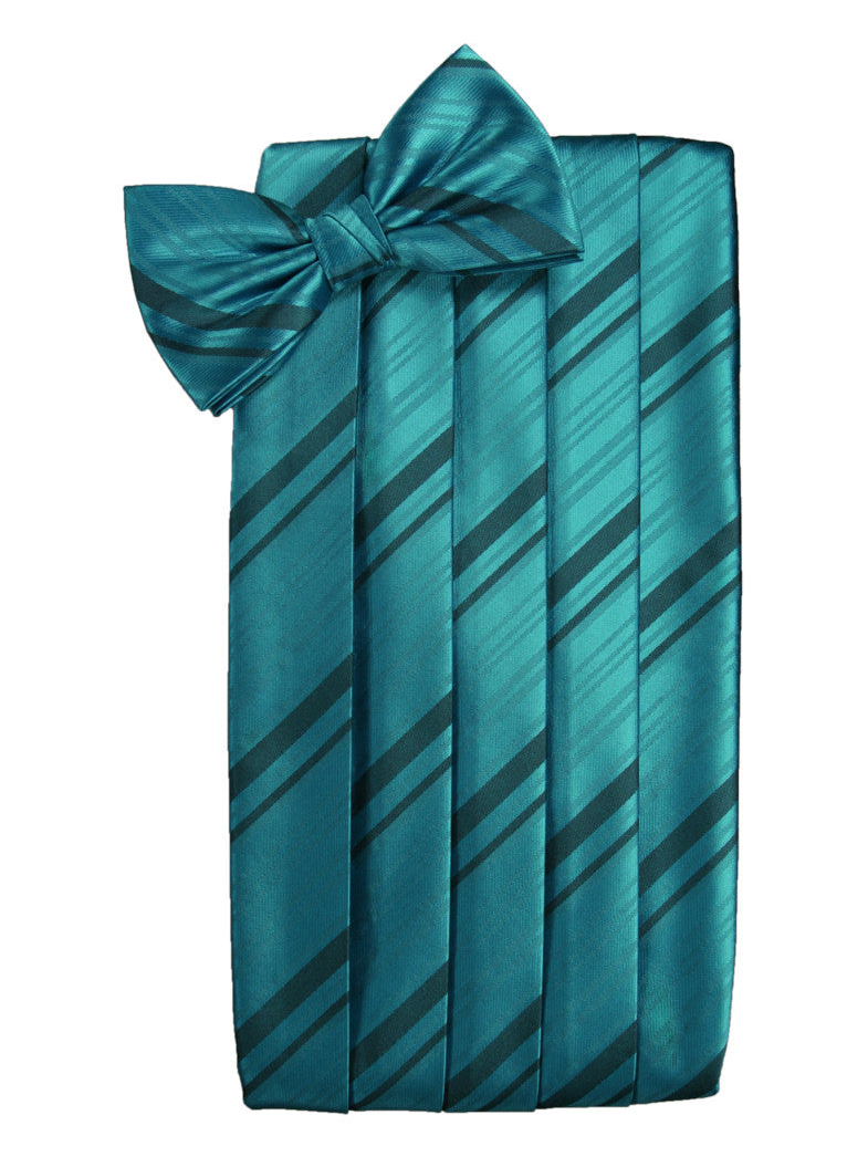 Oasis Striped Satin Cummerbund Set