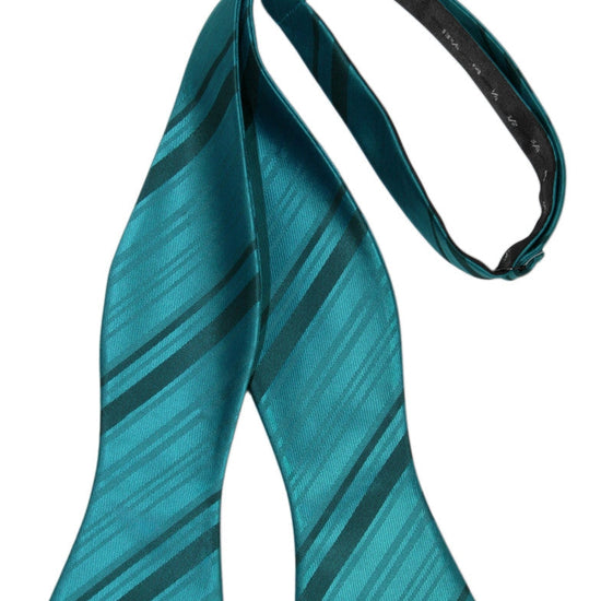 Oasis Striped Satin Self-Tie Formal Bow Tie
