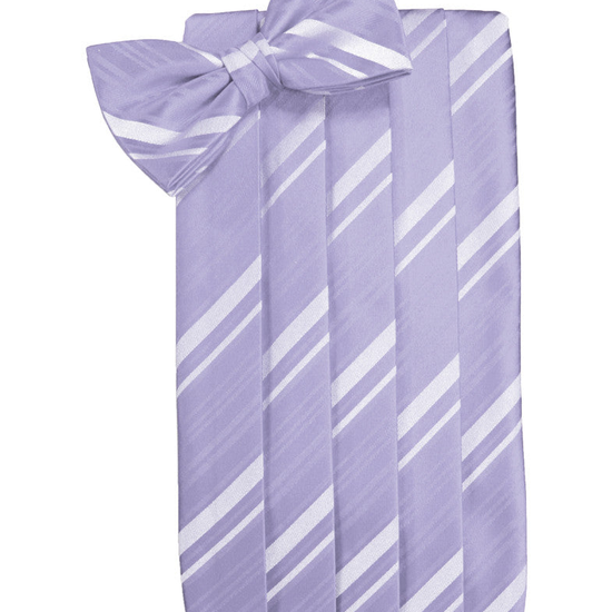 Periwinkle Striped Satin Cummerbund Set