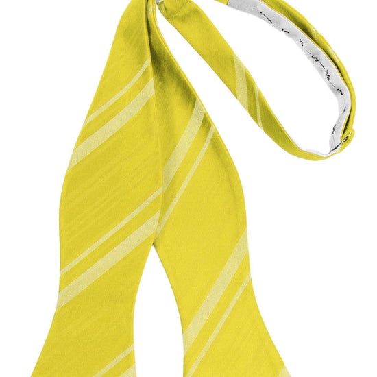 Sunbeam Striped Satin Self-Tie Formal Bow Tie