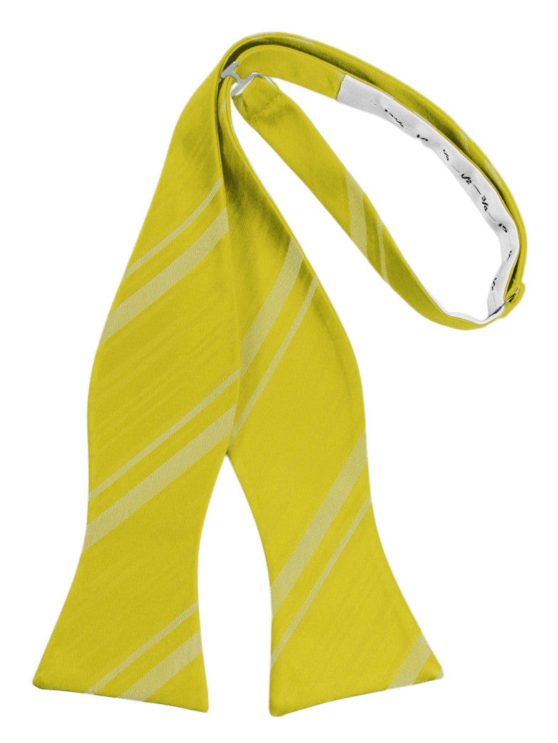 Willow Striped Satin Self-Tie Formal Bow Tie