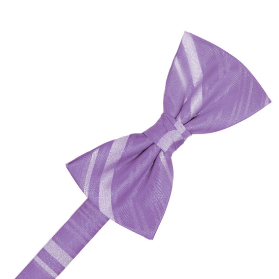 Wisteria Striped Satin Formal Bow Tie
