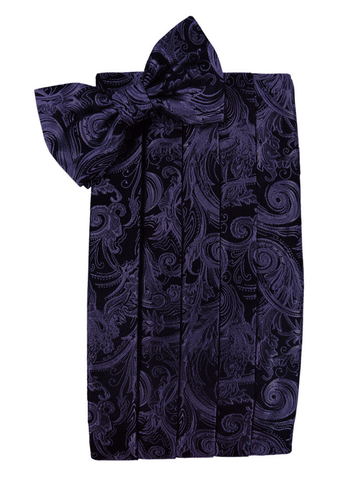 Amethyst Tapestry Style Cummerbund Set 
