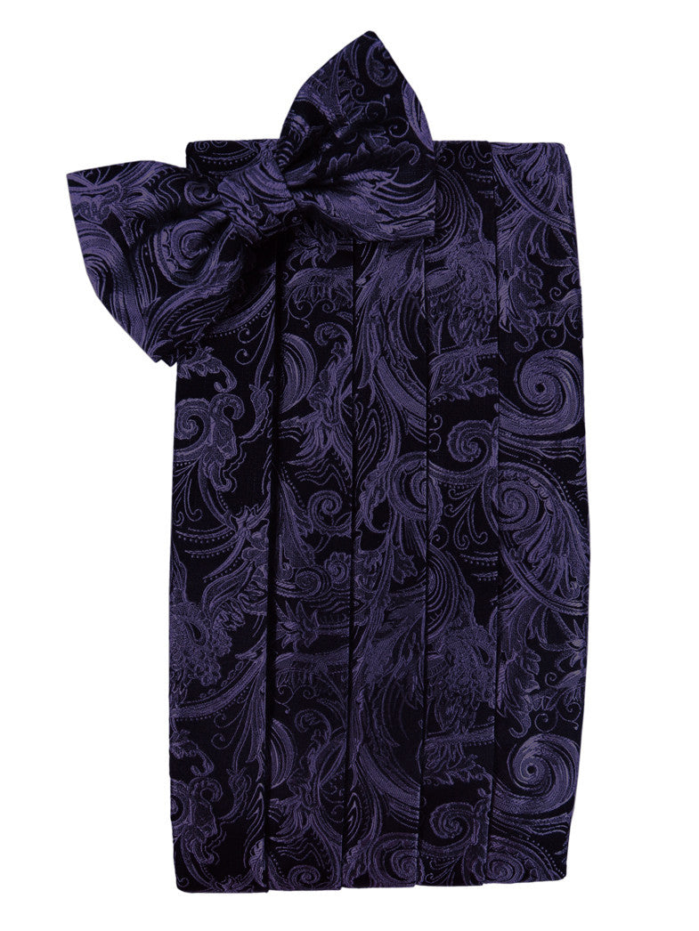 Amethyst Tapestry Style Cummerbund Set 