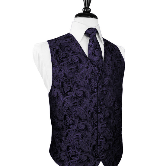 Amethyst Tapestry Tuxedo Vest
