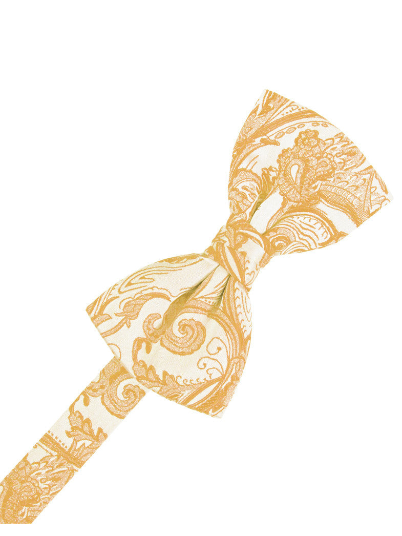 Apricot Tapestry Formal Bow Tie