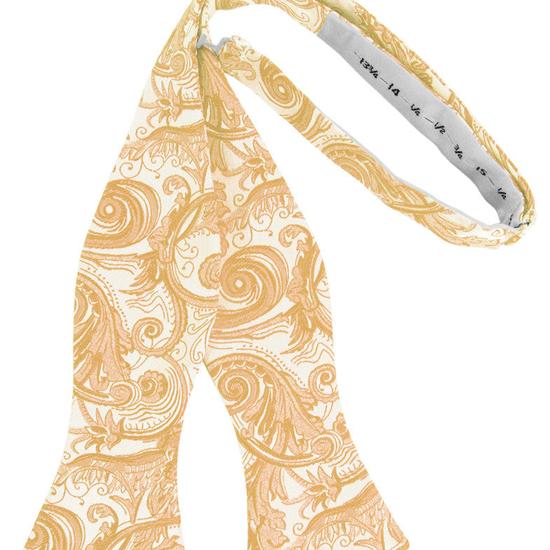 Apricot Tapestry Self-Tie Formal Bow Tie