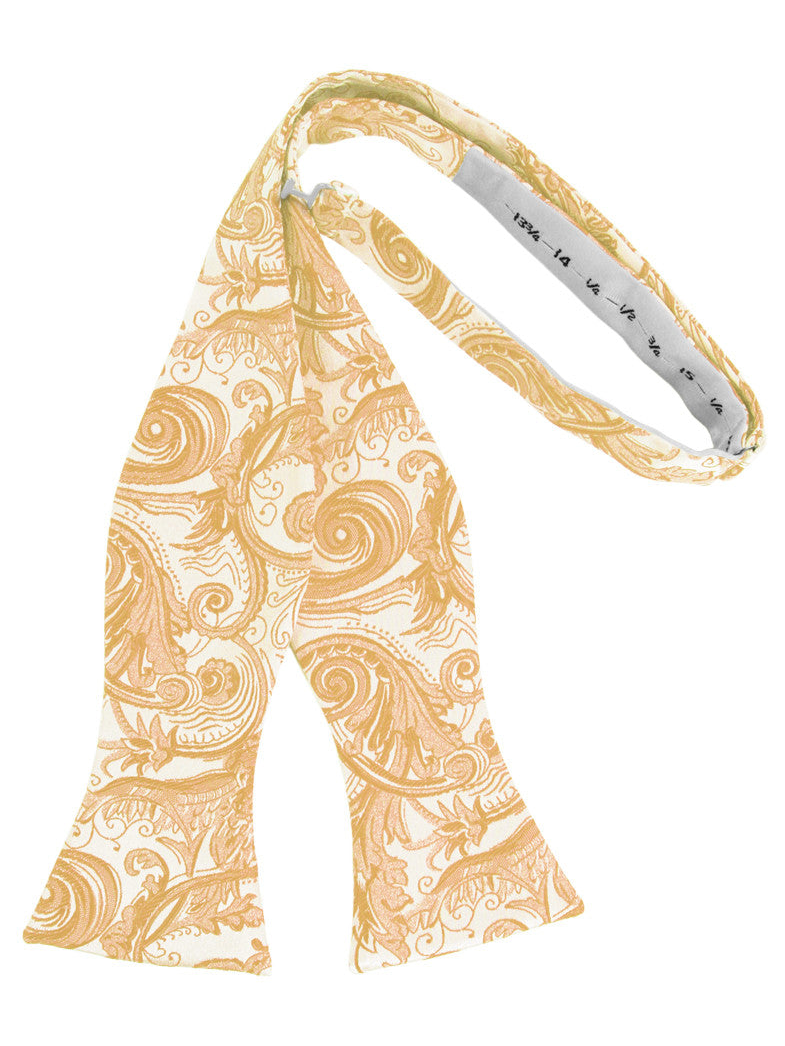 Apricot Tapestry Self-Tie Formal Bow Tie