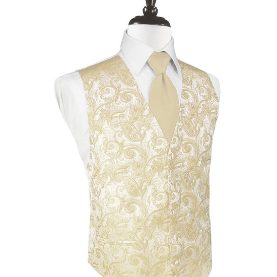 Bamboo Tapestry Tuxedo Vest