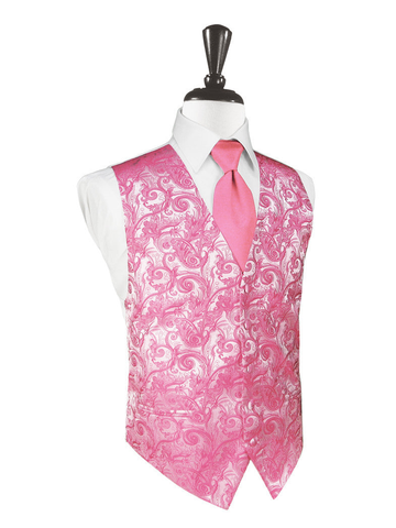 Bubblegum Tapestry Tuxedo Vest