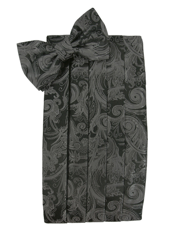 Charcoal Tapestry Style Cummerbund Set 