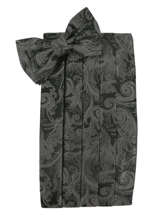 Charcoal Tapestry Style Cummerbund Set 