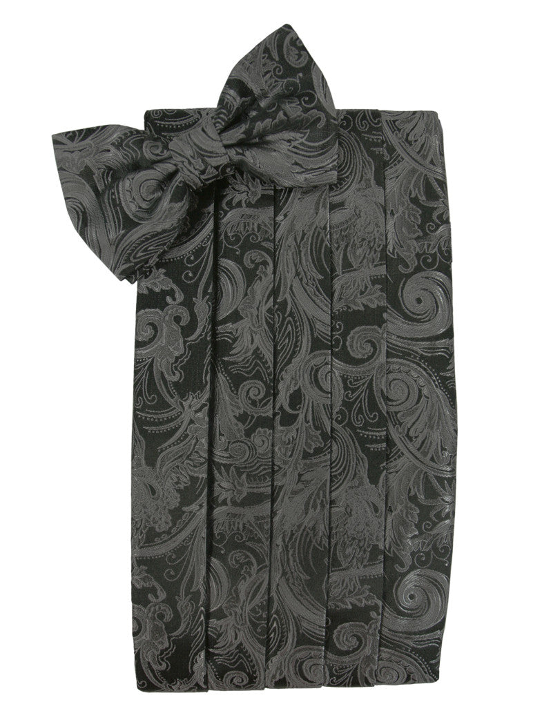 Charcoal Tapestry Style Cummerbund Set 