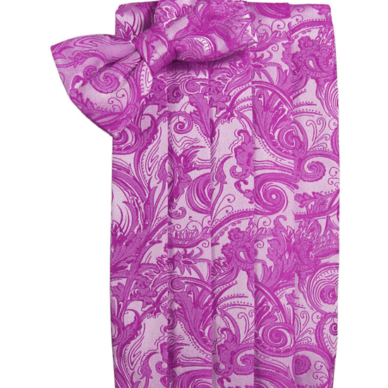 Fuchsia Tapestry Style Cummerbund Set 