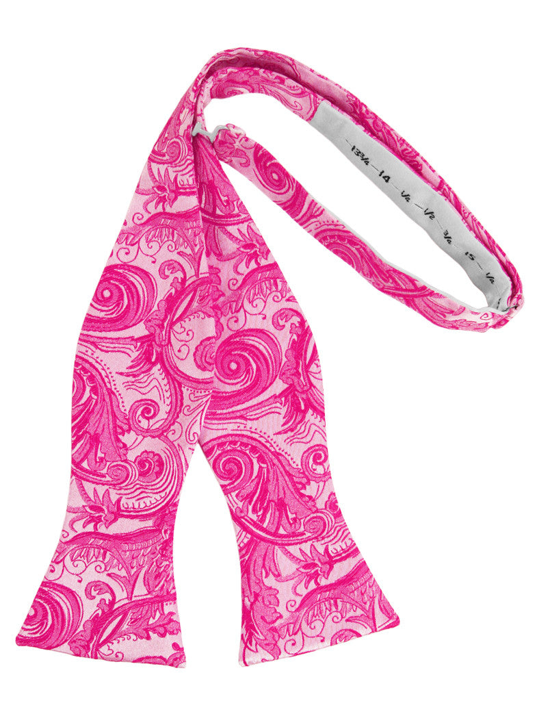 Fuchsia Tapestry Self-Tie Formal Bow Tie