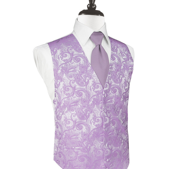 Heather Tapestry Tuxedo Vest