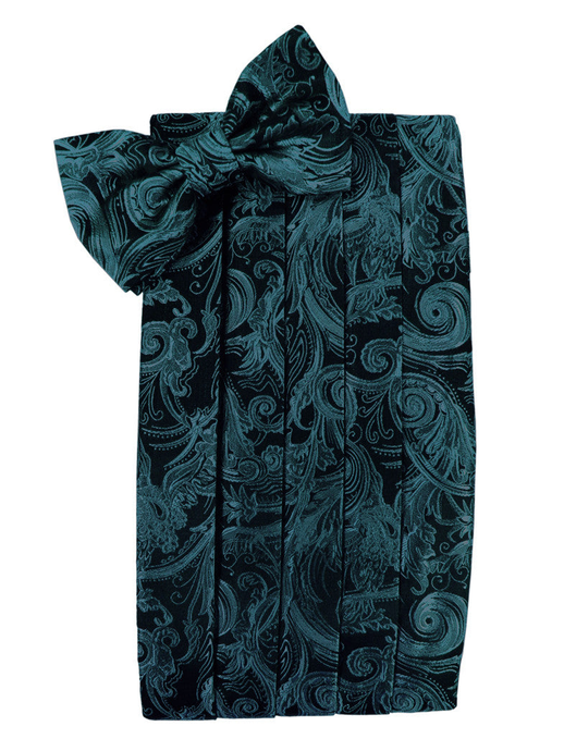 Jade Tapestry Style Cummerbund Set 