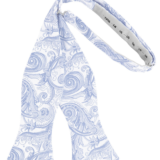 Light Blue Tapestry Self-Tie Formal Bow Tie