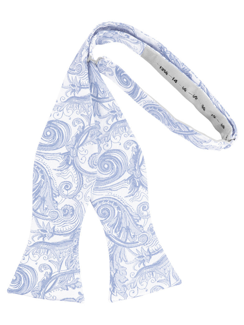 Light Blue Tapestry Self-Tie Formal Bow Tie