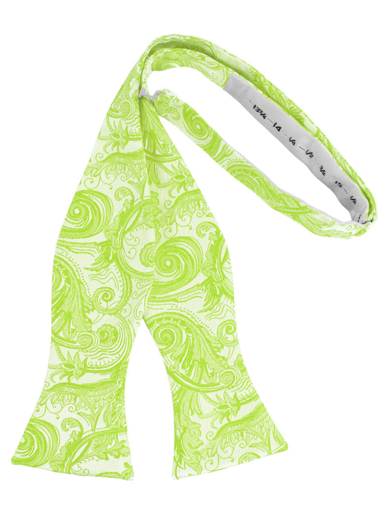 Lime Tapestry Self-Tie Formal Bow Tie