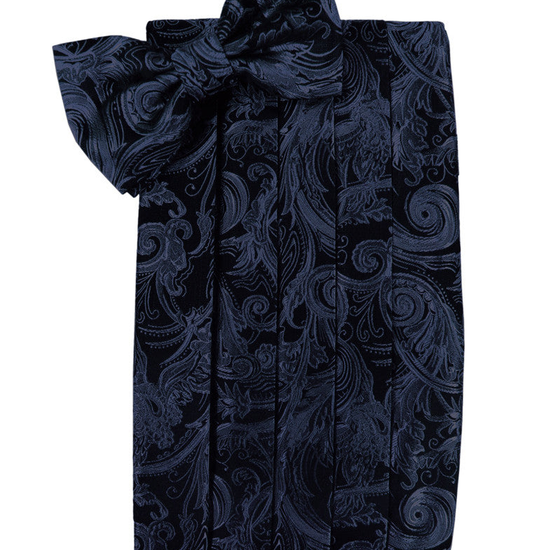 Midnight Blue Tapestry Style Cummerbund Set