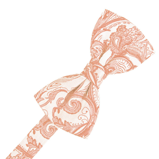 Peach Tapestry Formal Bow Tie