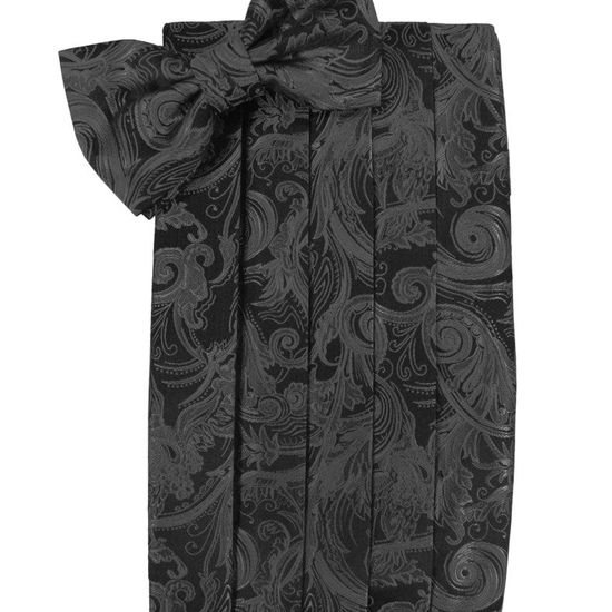 Pewter Tapestry Cummerbund Set in "Premier" Satin