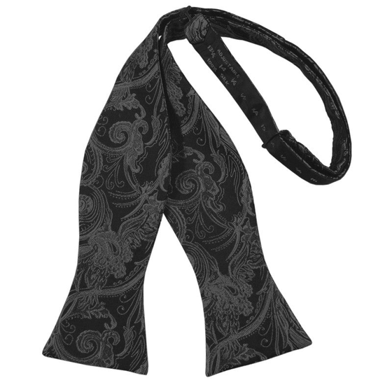Pewter Tapestry Self-Tie Formal Bow Tie