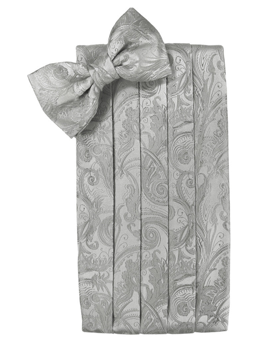 Platinum Tapestry Cummerbund Set in "Premier" Satin