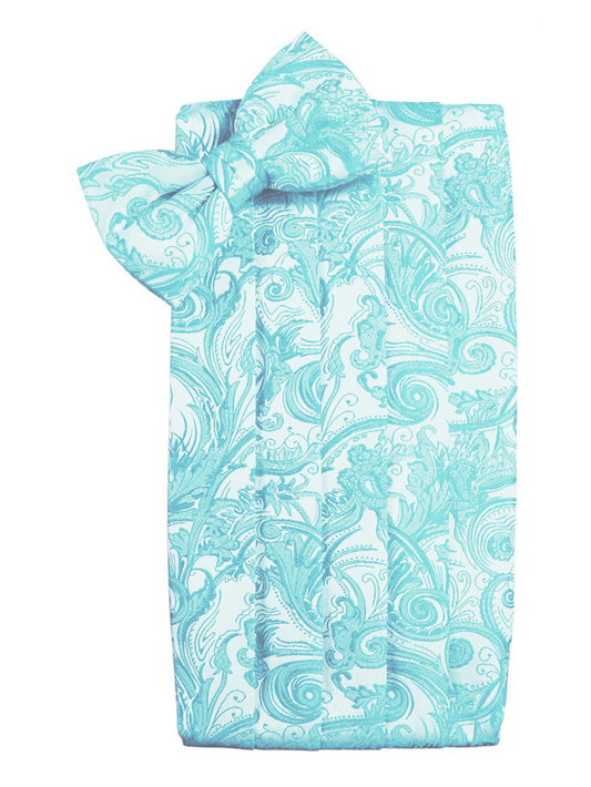 Pool Tapestry Cummerbund Set in "Premier" Satin