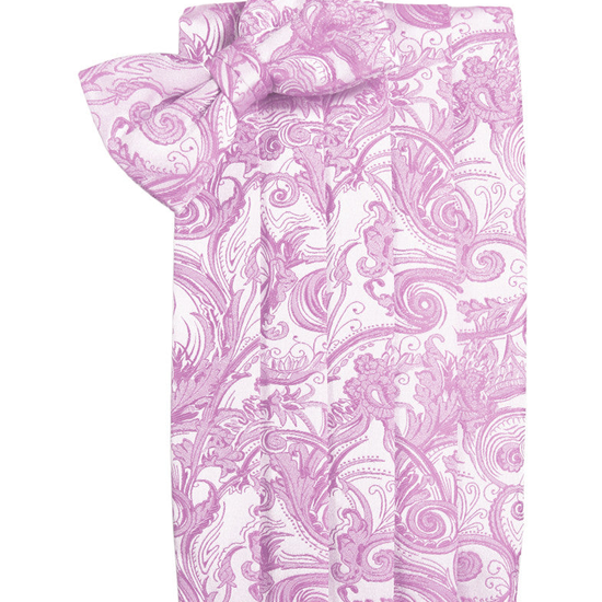 Rose Petal Tapestry Cummerbund Set in "Premier" Satin