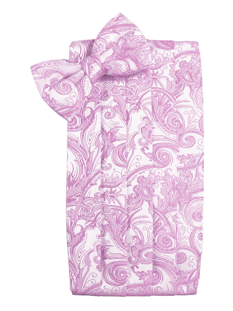 Rose Petal Tapestry Cummerbund Set in "Premier" Satin