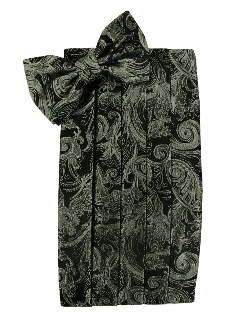 Sage Tapestry Cummerbund Set in "Premier" Satin