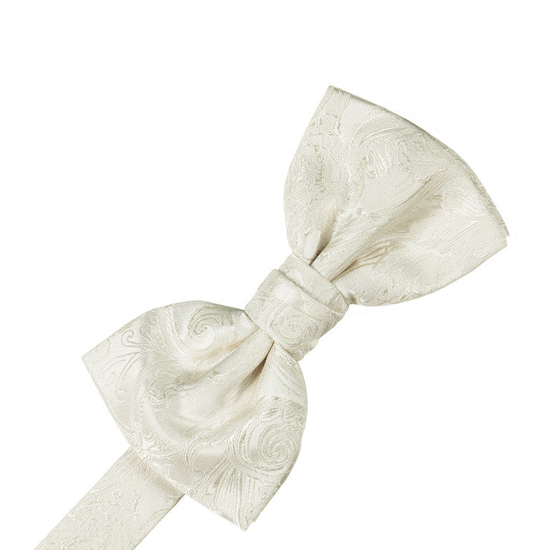 Ivory Tapestry Silk Formal Bow Tie