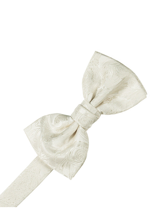 Ivory Tapestry Silk Formal Bow Tie