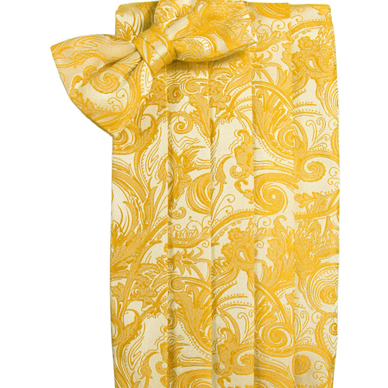 Tangerine Tapestry Cummerbund Set in "Premier" Satin