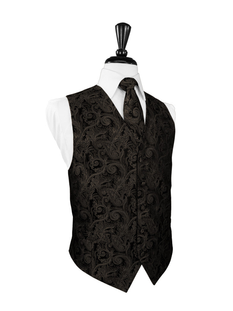 Truffle Tapestry Tuxedo Vest