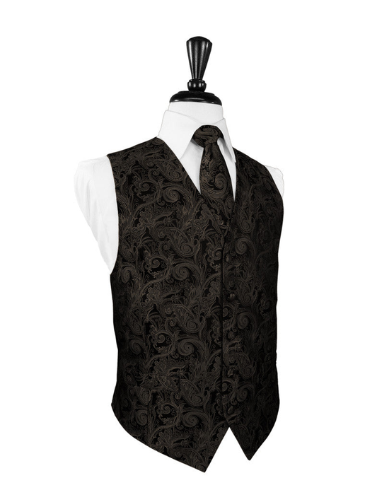 Truffle Tapestry Tuxedo Vest